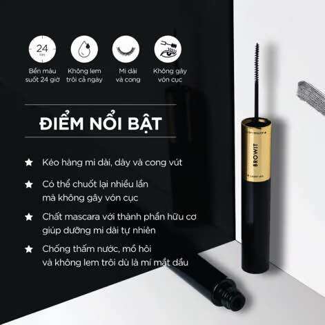 Chuốt Mi 2 Đầu Browit Professional Duo Mascara 8g