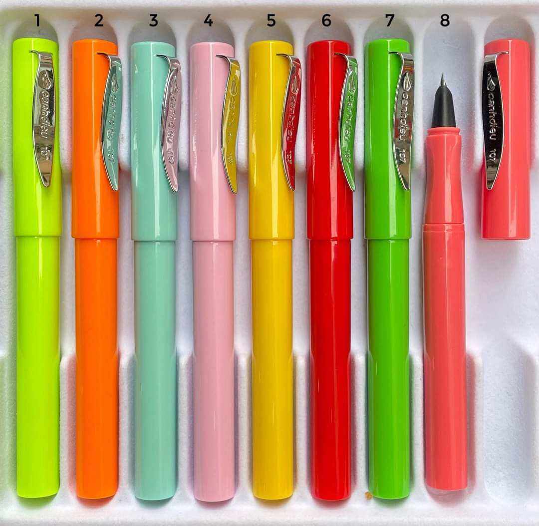 Bút máy Cánh Diều 107 Bút máy luyện chữ đẹp nét thanh đậm ngòi kim tinh thích họp cho bé luyện viết hàng ngay bút mực