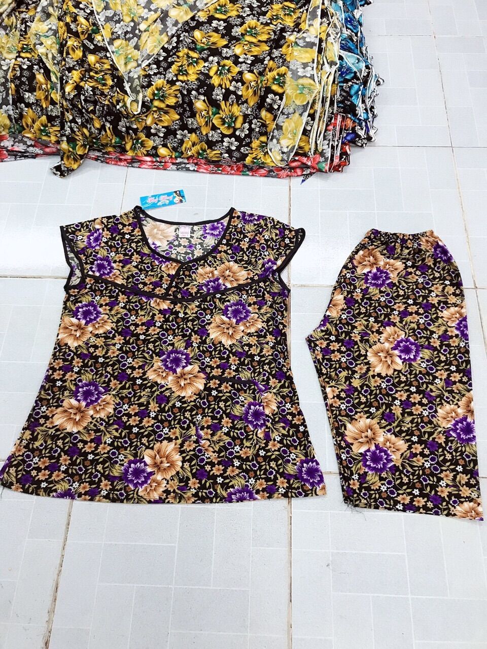Bộ thun lạnh trung niên đại cô( size 65-87kg)