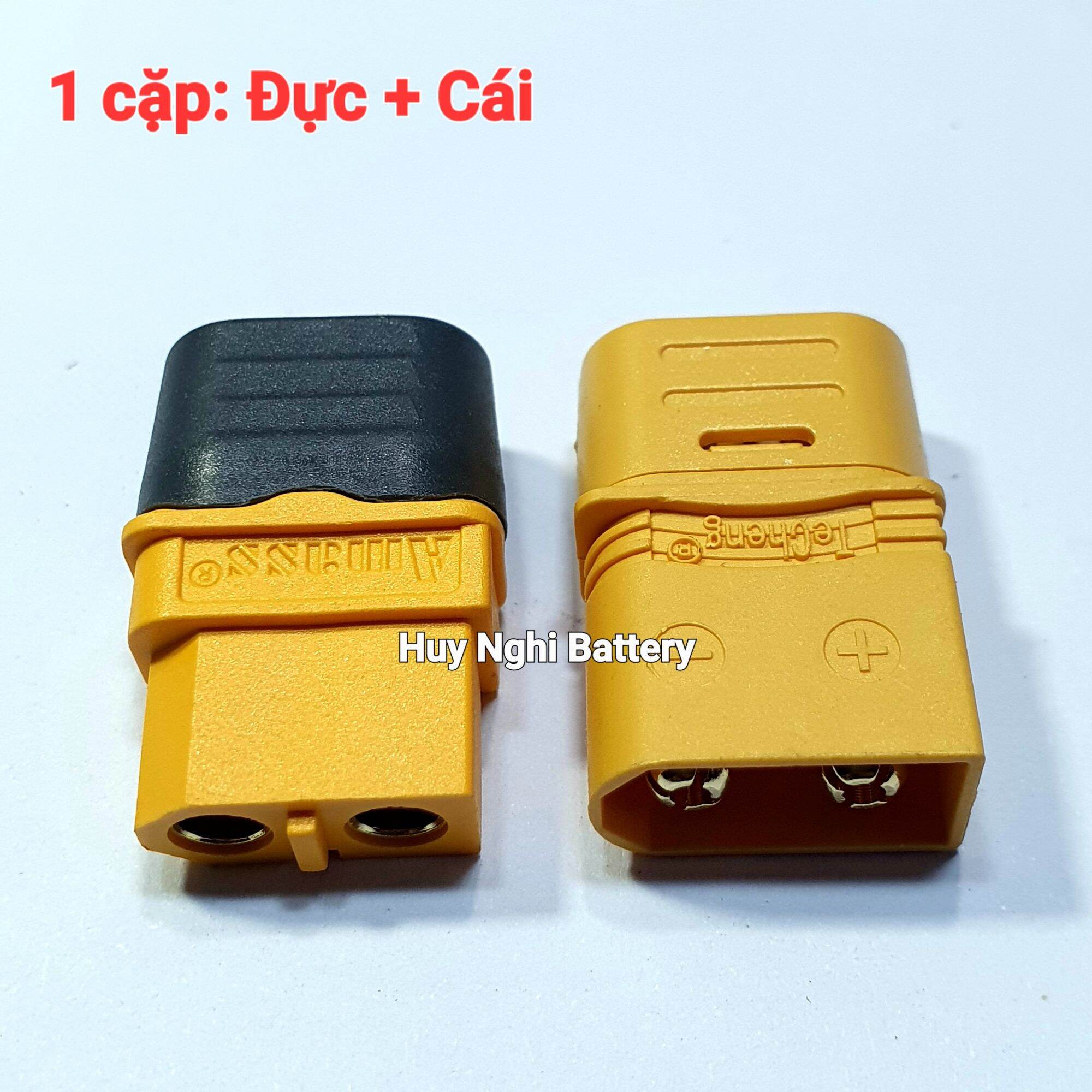 Jack Cắm XT60 Có Nắp Chụp Bảo Vệ (Cắm Pin Lipo, Nối Nguồn Điện)