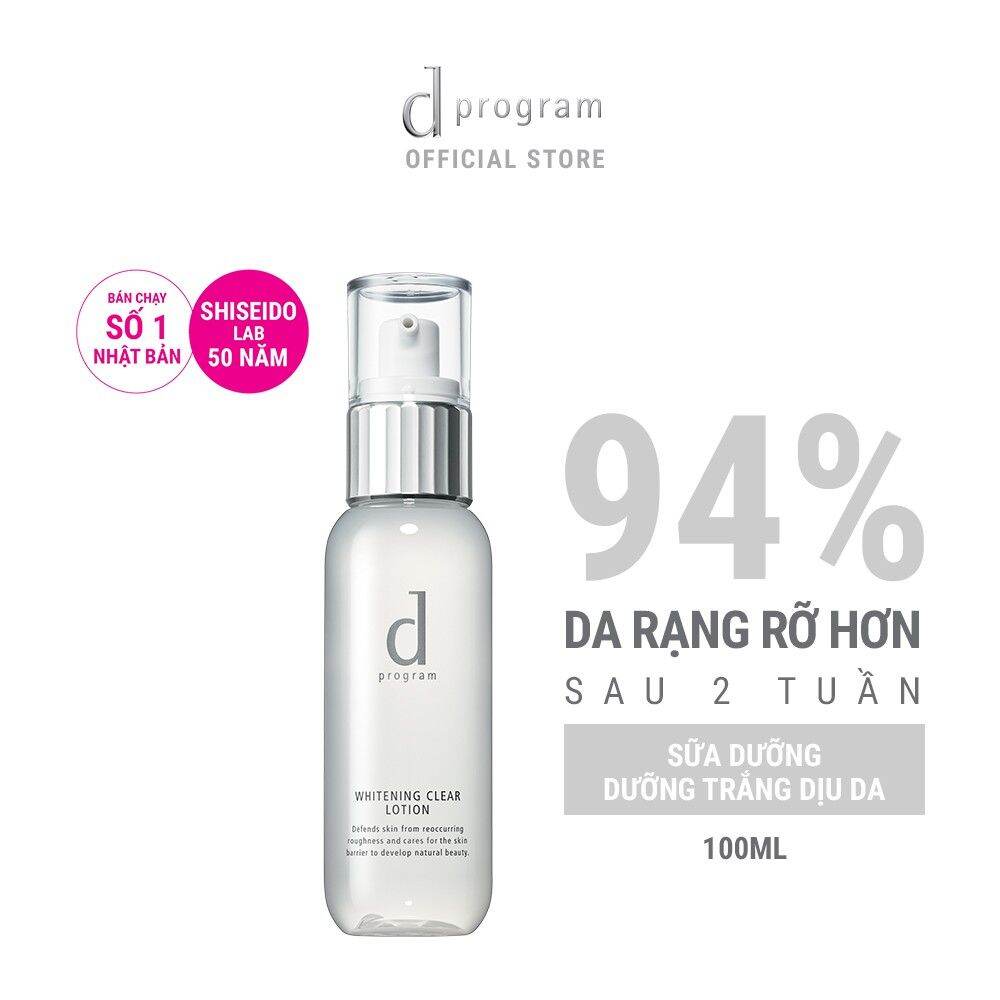 Nước Cân Bằng Dưỡng Trắng Da D Program Whitening Clear Lotion 125ml