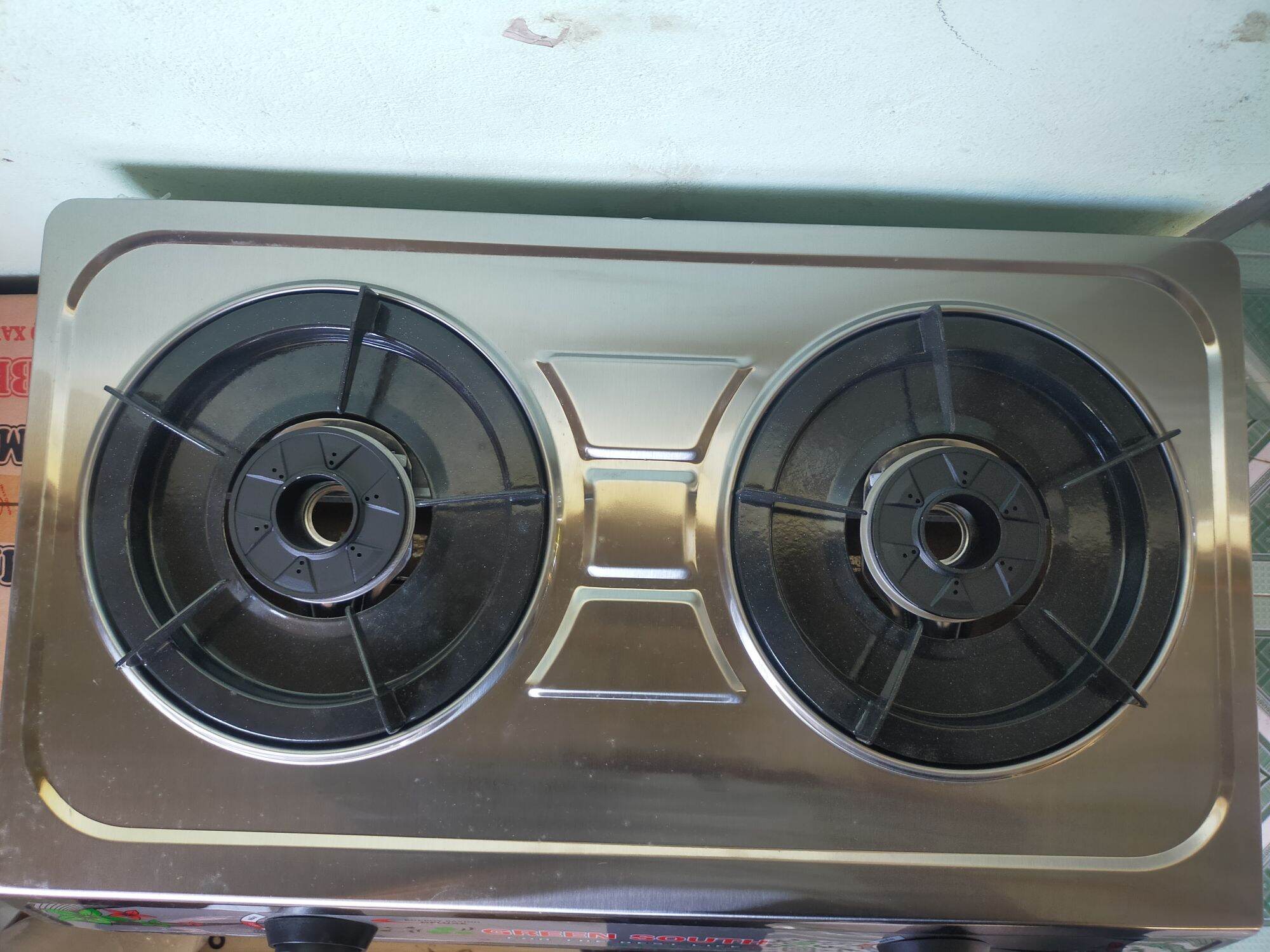 Bếp Gas đôi mặt inox