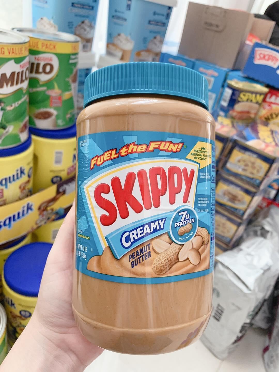 1 hộp Bơ Đậu Phộng Skippy Creamy 1.36kg - Mỹ USA. date 8 2023