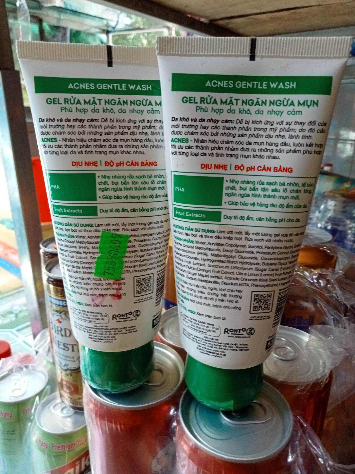 2 GEL RỬA MẶT ACNES 100G