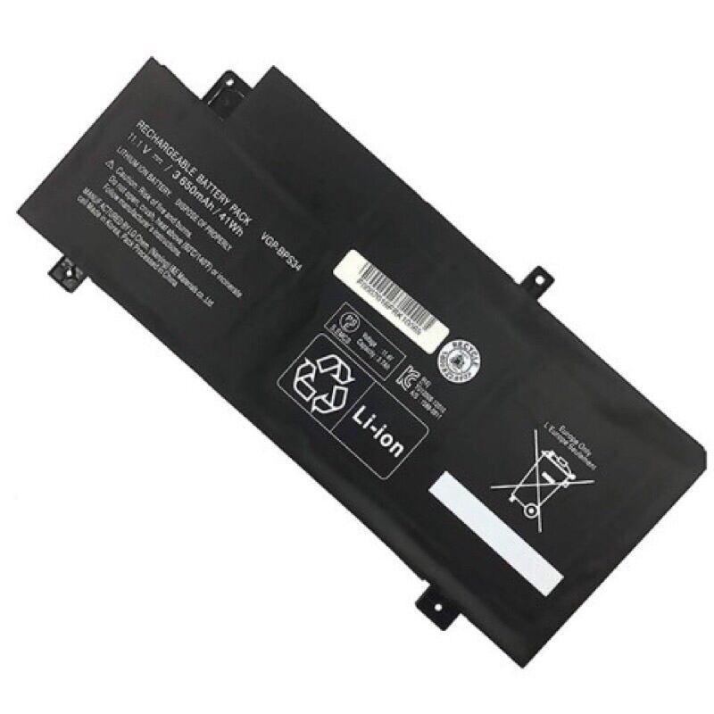 Pin laptop Sony Vaio BPS34 dùng cho SVF14A SVF15A FIT 14A 15A, VGP-BPS34 VGP-BPL34 LOẠI TỐT: BẢO HÀNH 6 THÁNG...