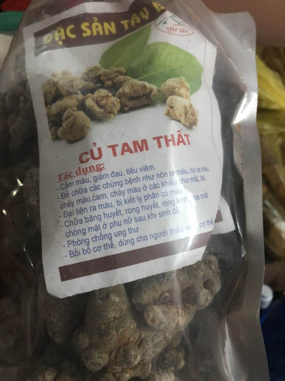 Tam thất bắc khô Tây Bắc (52 củ 1kg)