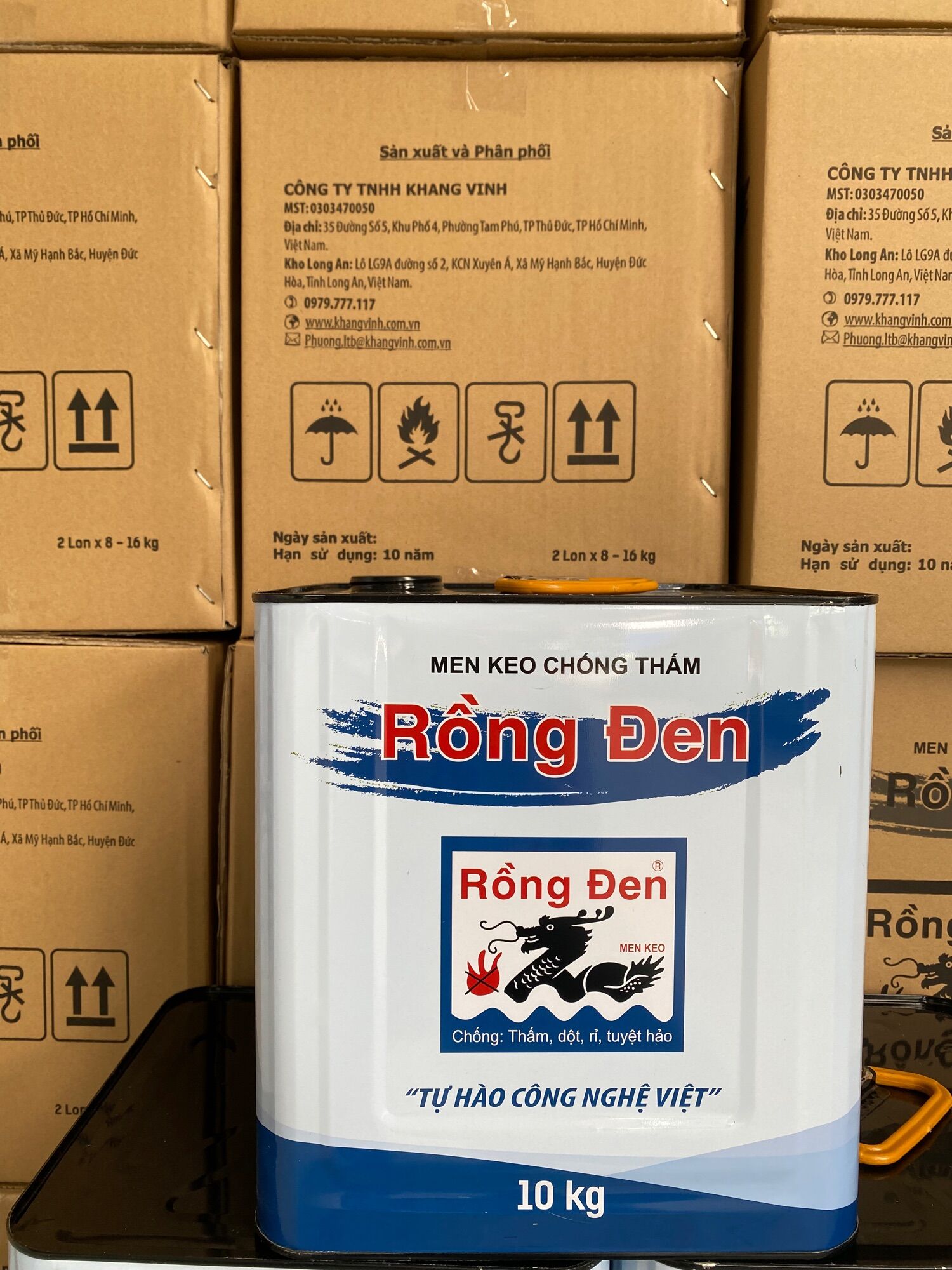 [HCM]Men keo chống thấm Rồng đen 10kg