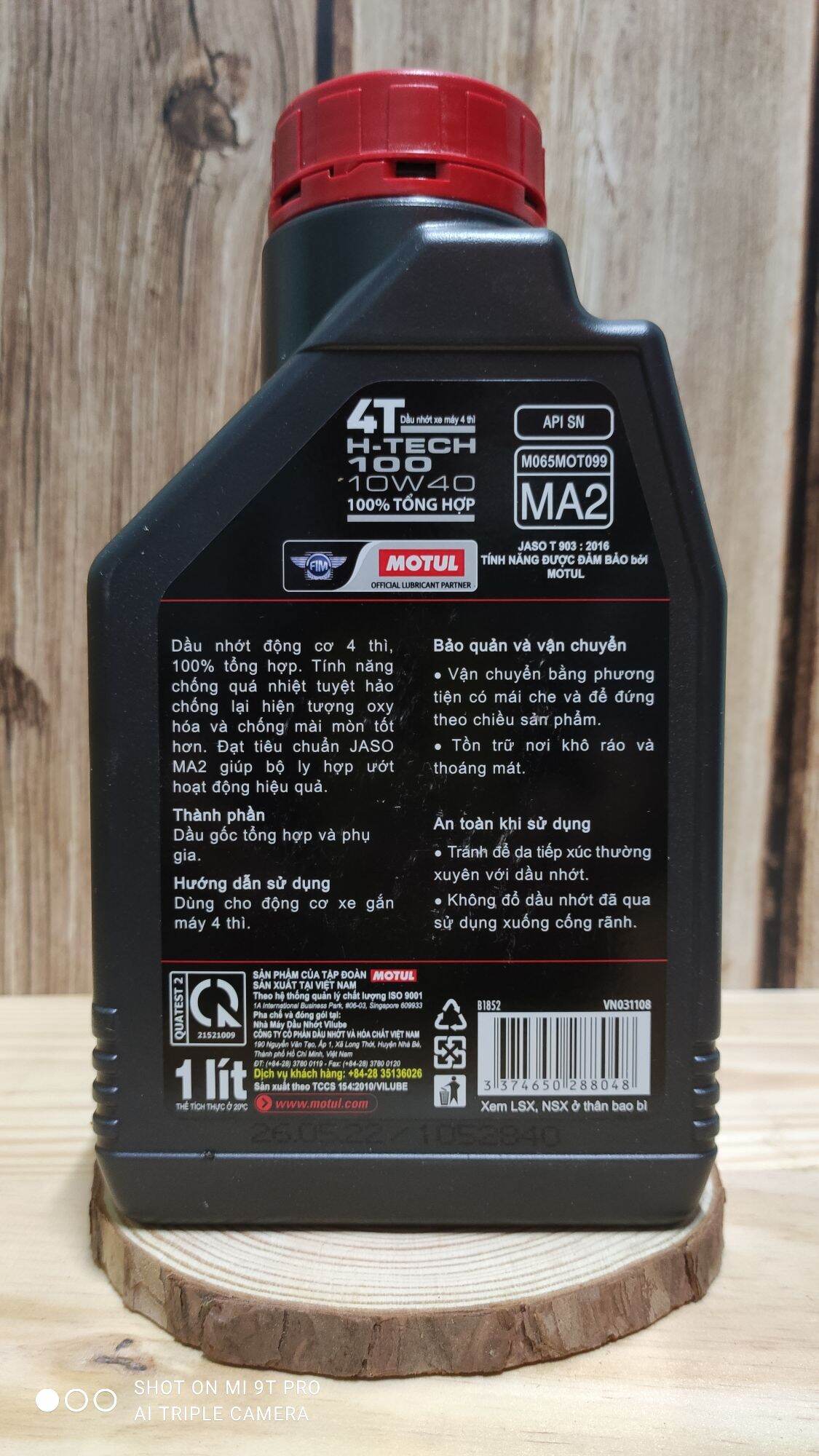 MOTUL H - TECH 100 4T 10W40 [ 100% TỔNG HỢP ]