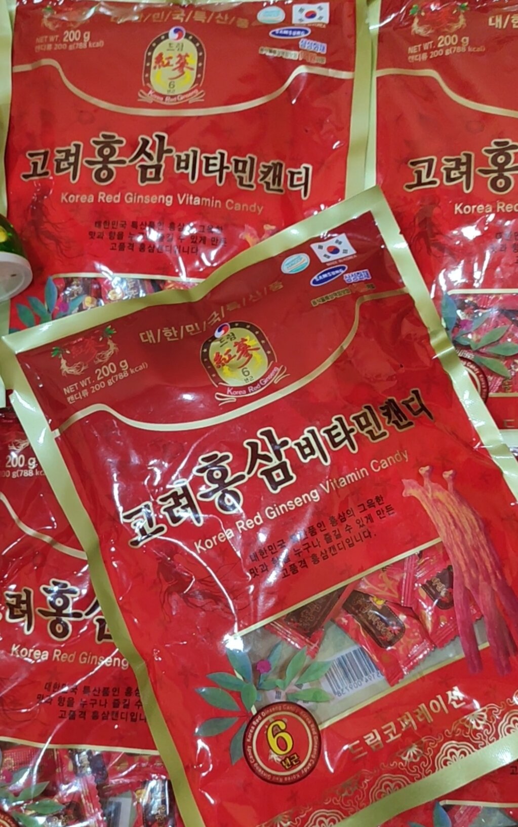 kẹo sâm hàng quốc 6 200 gram date 2029