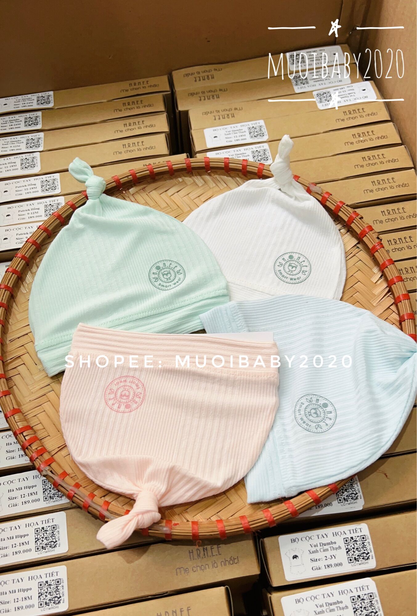 Set phụ kiện hrnee / nous cho bé sơ sinh