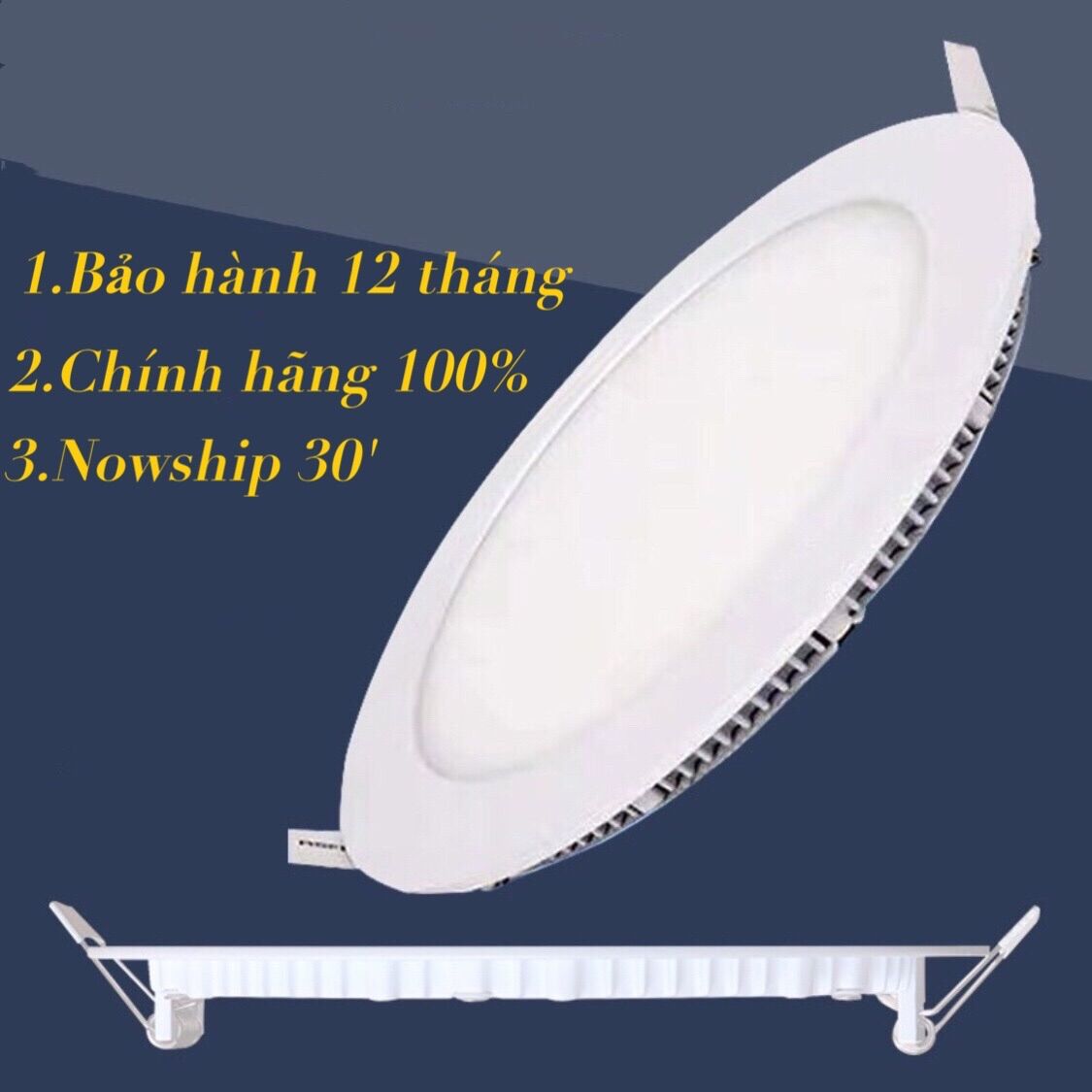 [HCM]Đèn LED âm trần siêu mỏng giá rẻled âm trần 9w trung tính giá sỉ Đèn led âm trần siêu mỏng giá tốt nhấtt TPHCM