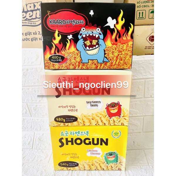 Thùng mì tôm trẻ em shogun- hộp 30 gói x18g