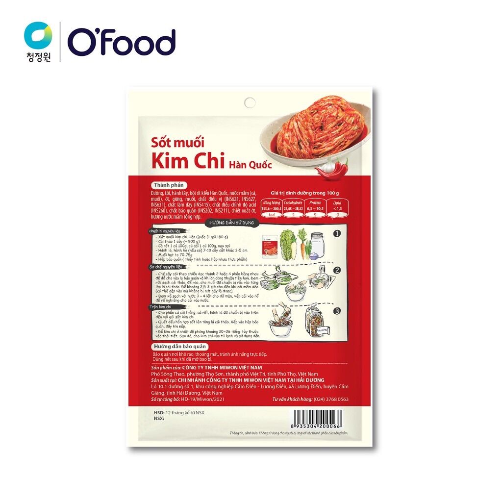 Sốt Muối Kim Chi Ofood