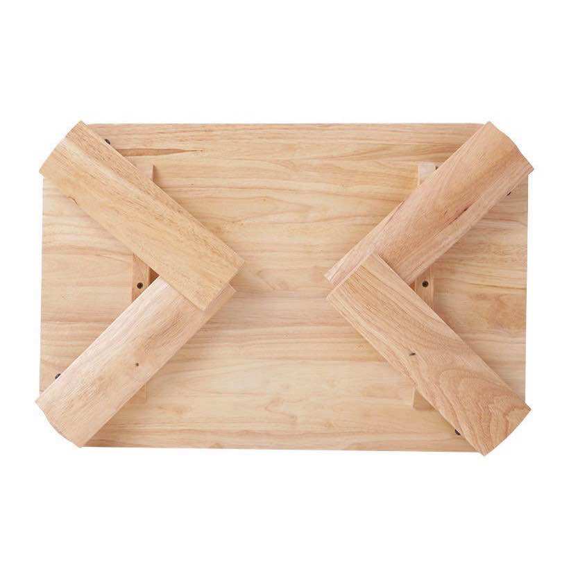 Bàn Trà Gấp Gọn Gỗ Cao Su 40x60cm Siêu Bền