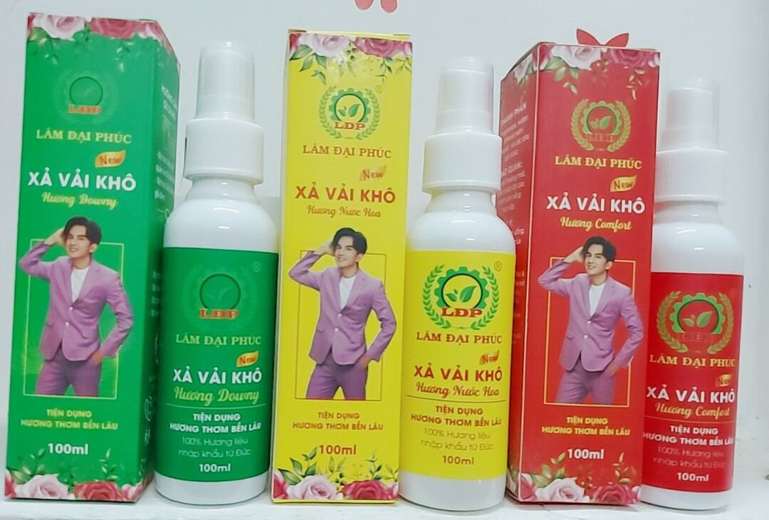 COMBO 10 CHAI XẢ VẢI KHÔ ( 3 Màu Đỏ , Xanh , Vàng )