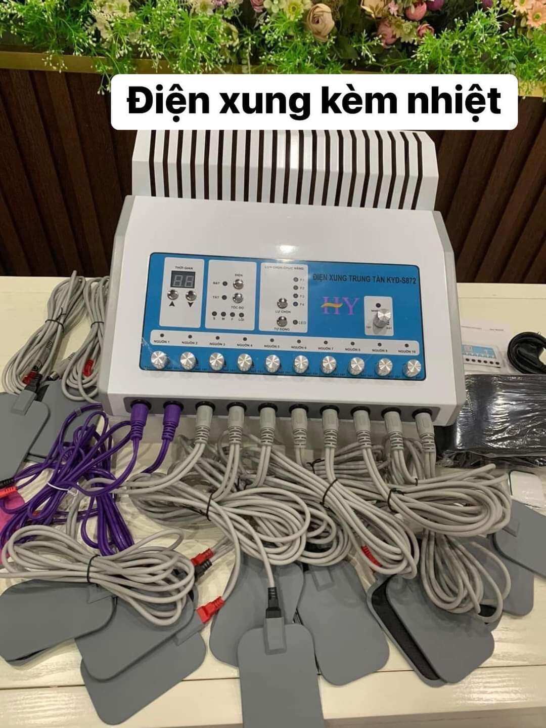 (TIẾNG VIỆT) Máy điện xung trung tần 10 cổng - BẢO HÀNH 12 THÁNG