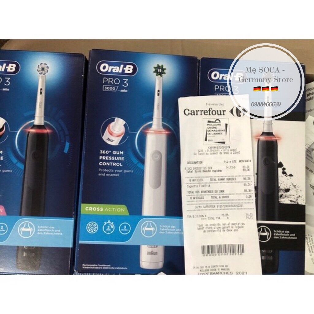 BÀN CHẢI ĐIỆN ORAL-B PRO 3 3000 - Made in Germany
