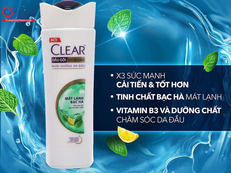 DẦU GỘI CLEAR BẠC HÀ 630G