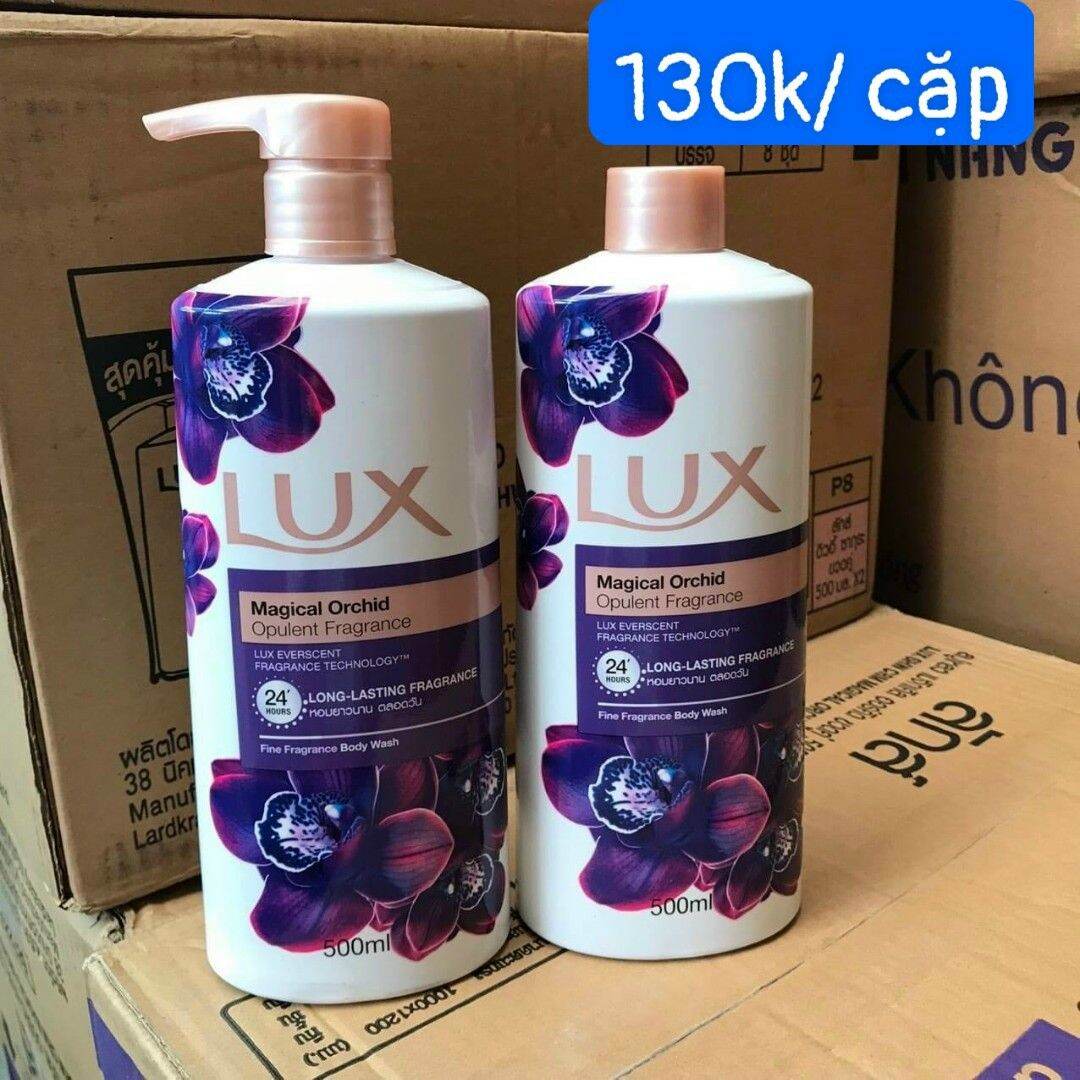 Cặp sữa tắm Lux tím Thái Lan