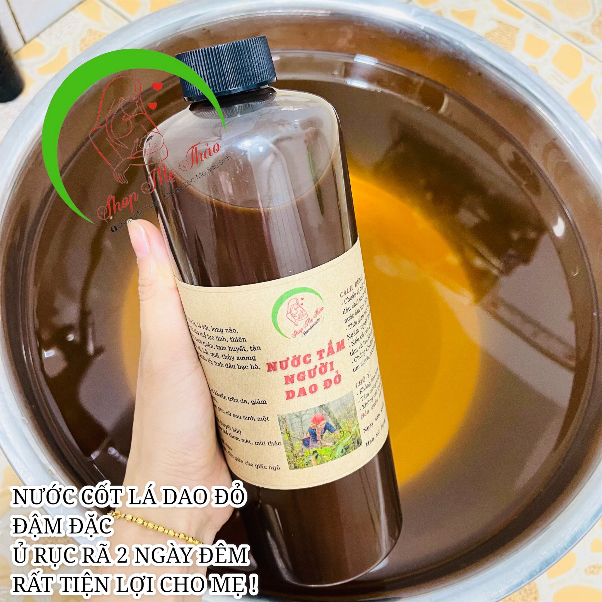 NƯỚC TẮM NGƯỜI DAO ĐỎ SAU SINH