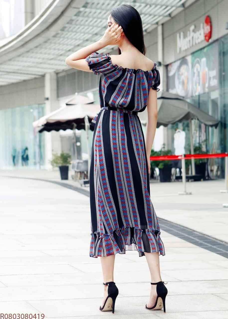 Đầm maxi Mentosa vải mỏng mát nhẹ tênh