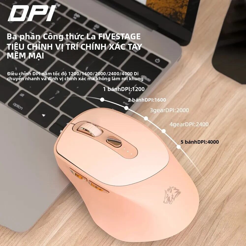 Chuột Không Dây X7 2.4G Bluetooth Có Thể Sạc Lại Với Đèn Báo Pin 5 Cài Đặt DPI Có Thể Điều Chỉnh Cho Windows Android Mac. 