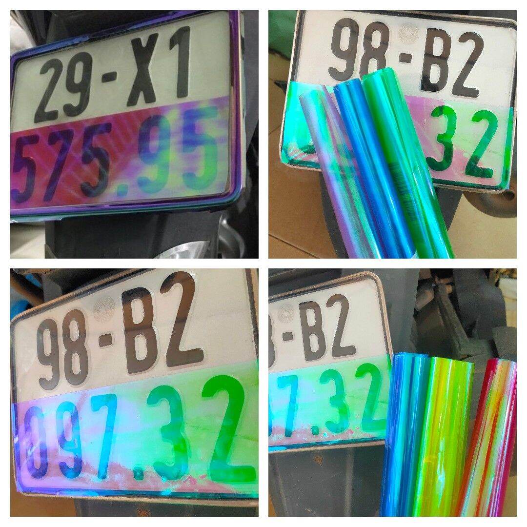 Dán Biển số viền Titan( new ) 1/2 biển số