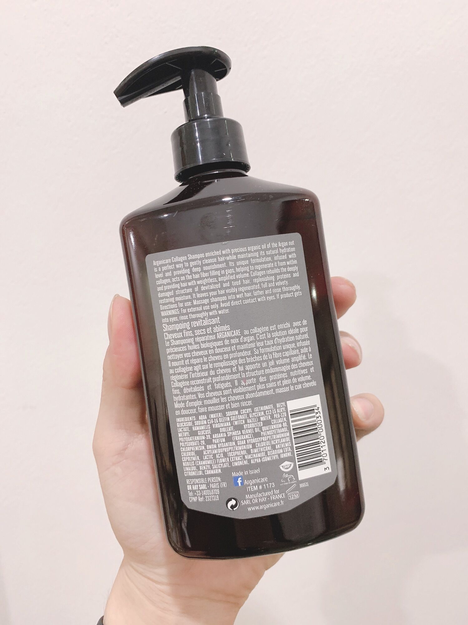 Combo dầu gội + xả ArganiCARE Collagen 400ml