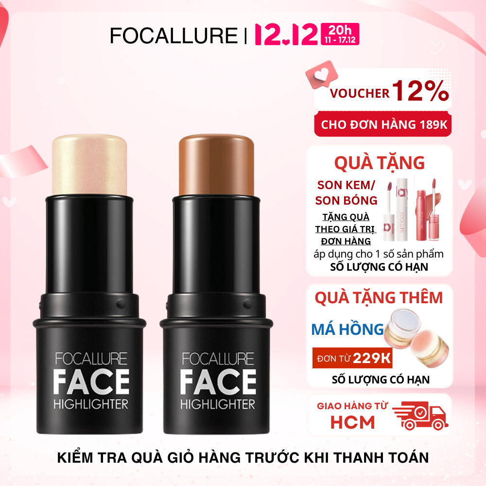 FOCALLURE Kem Tạo Khối Highlight Dạng Thỏi 6g