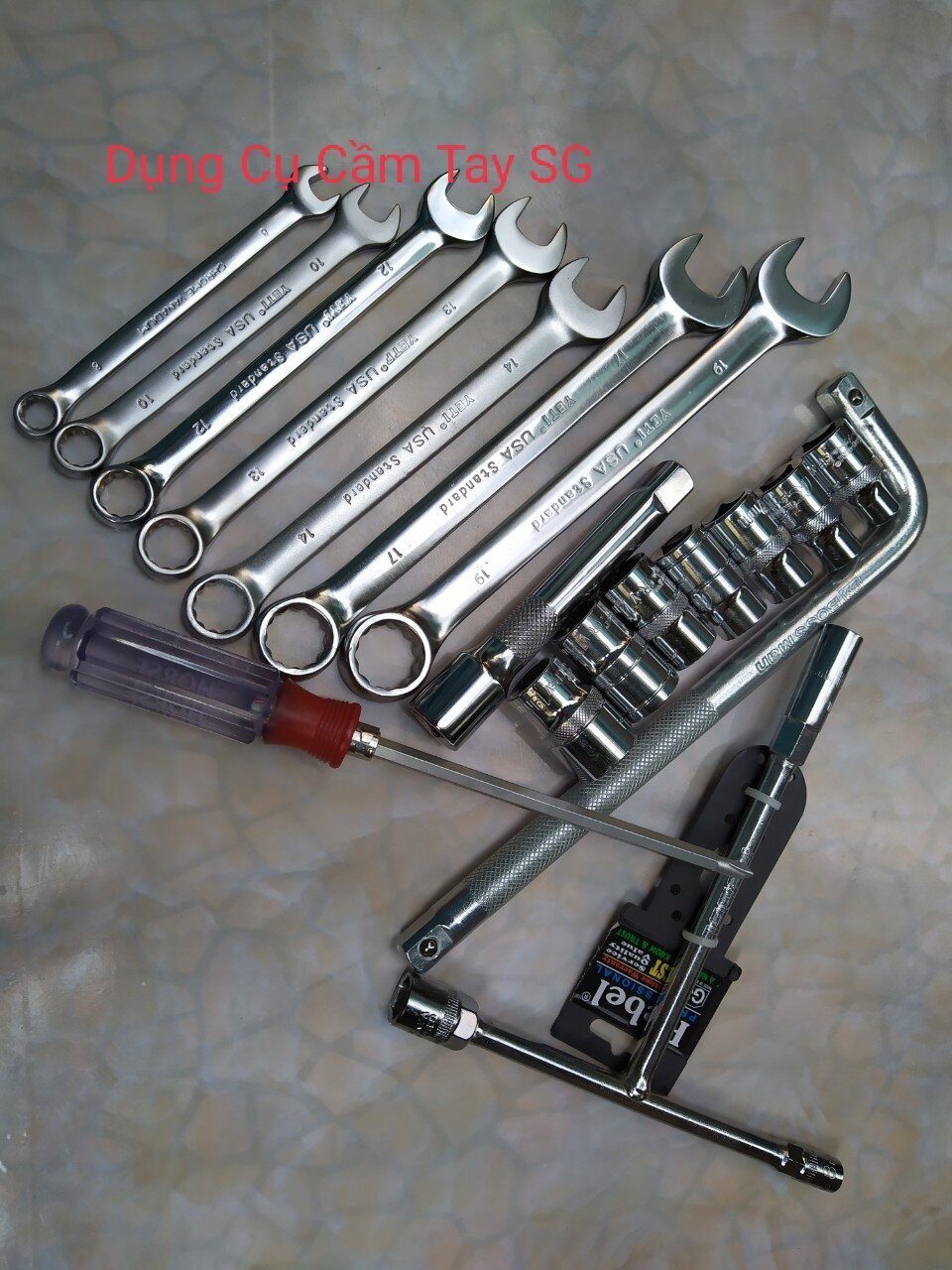 Combo Bộ đồ nghề sửa xe máy ô tô 18 chi tiết