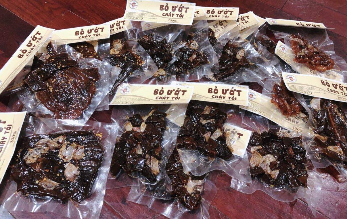 BÒ ƯỚT QUE CHÁY TỎI THƠM NGON 200gr