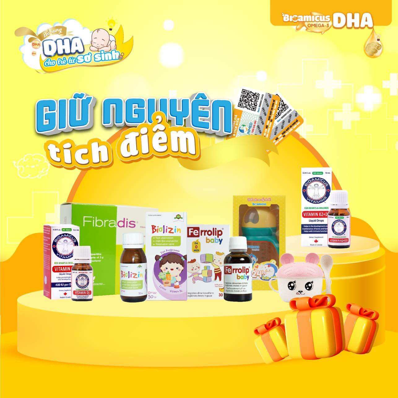 BIOAMICUS OMEGA 3 DHA – Vị ngon độc quyền ( lọ 30ml)