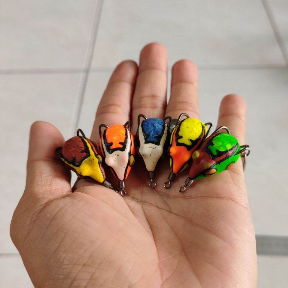 [HCM]nhái hơi Thái Lan Frog Tini 2.5cm 5gr / Mồi giả câu lure cá lóc chuối sộp