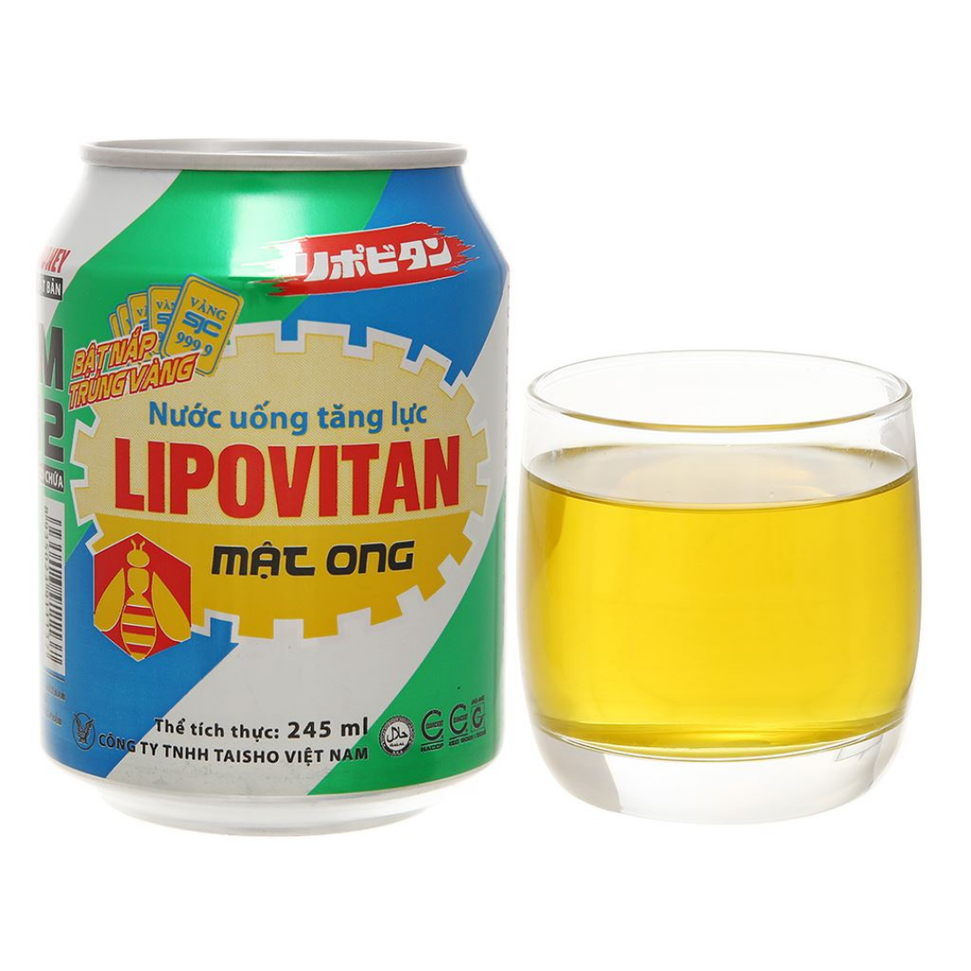 Lốc 6 lon Lipovitan x 250ml vị mật ong