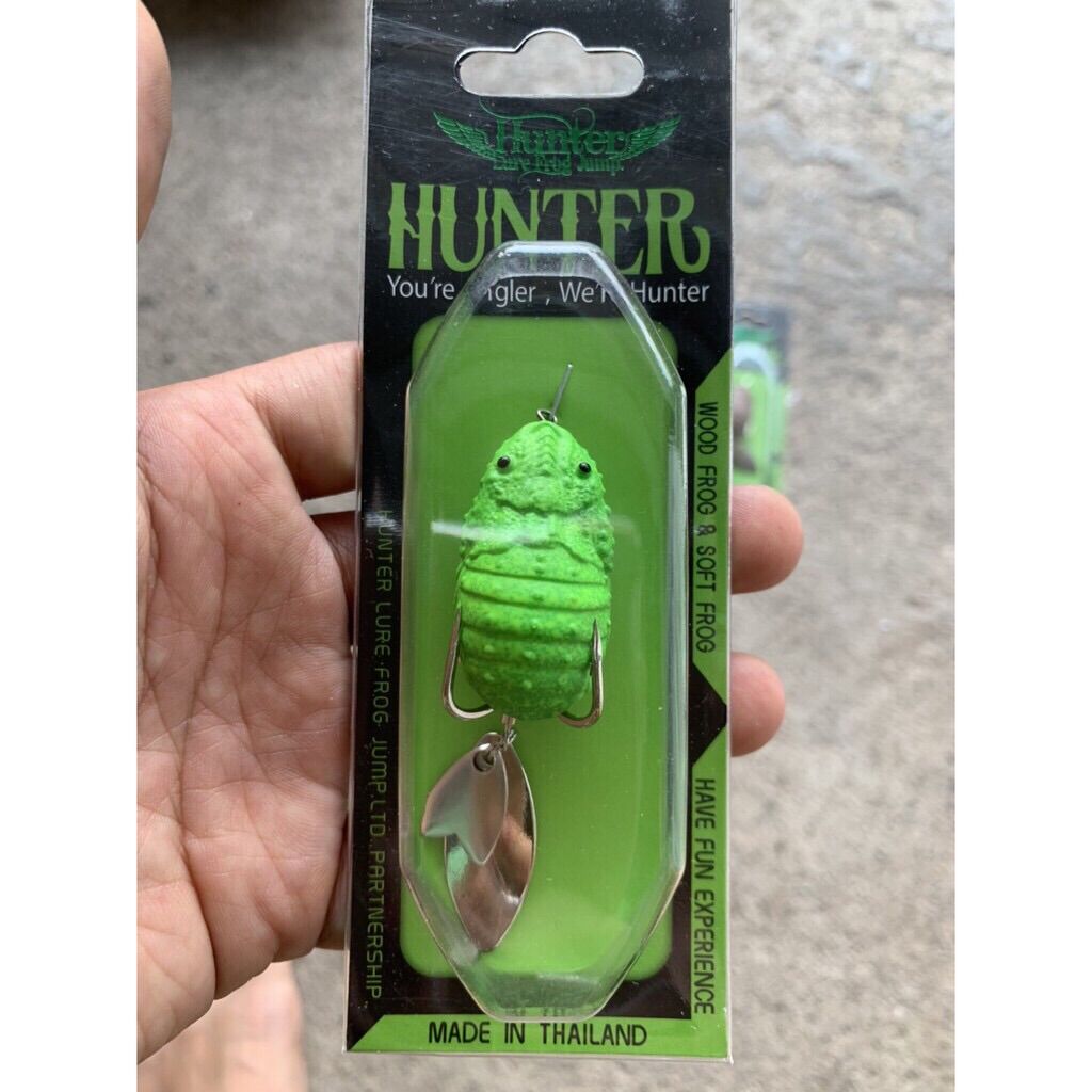 [Nhạy Cá] Mồi nhái giả V4 Hunter nhiều màu sắc ( giao màu ngẫu nhiên)