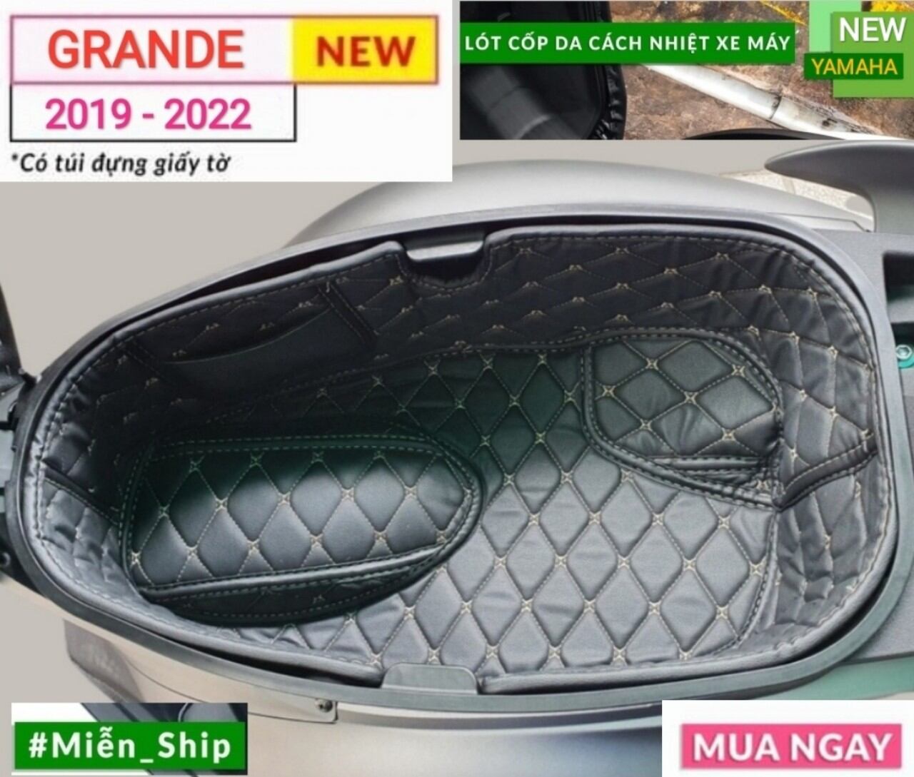 FREESHIP Đệm cách nhiệt xe máy GRANDE 2019 - 2023