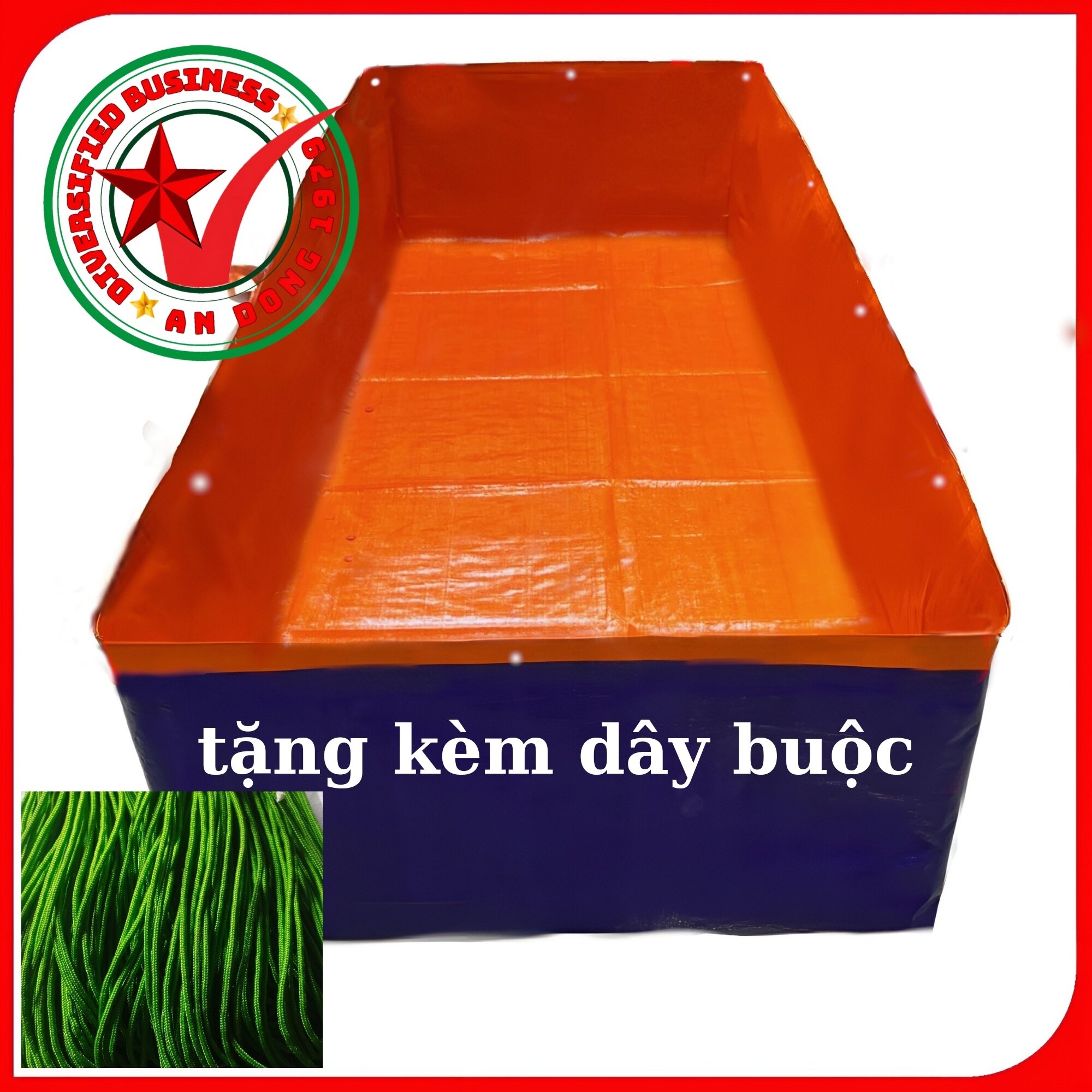 Bể nuôi cá bằng bạt tặng thêm dây dù