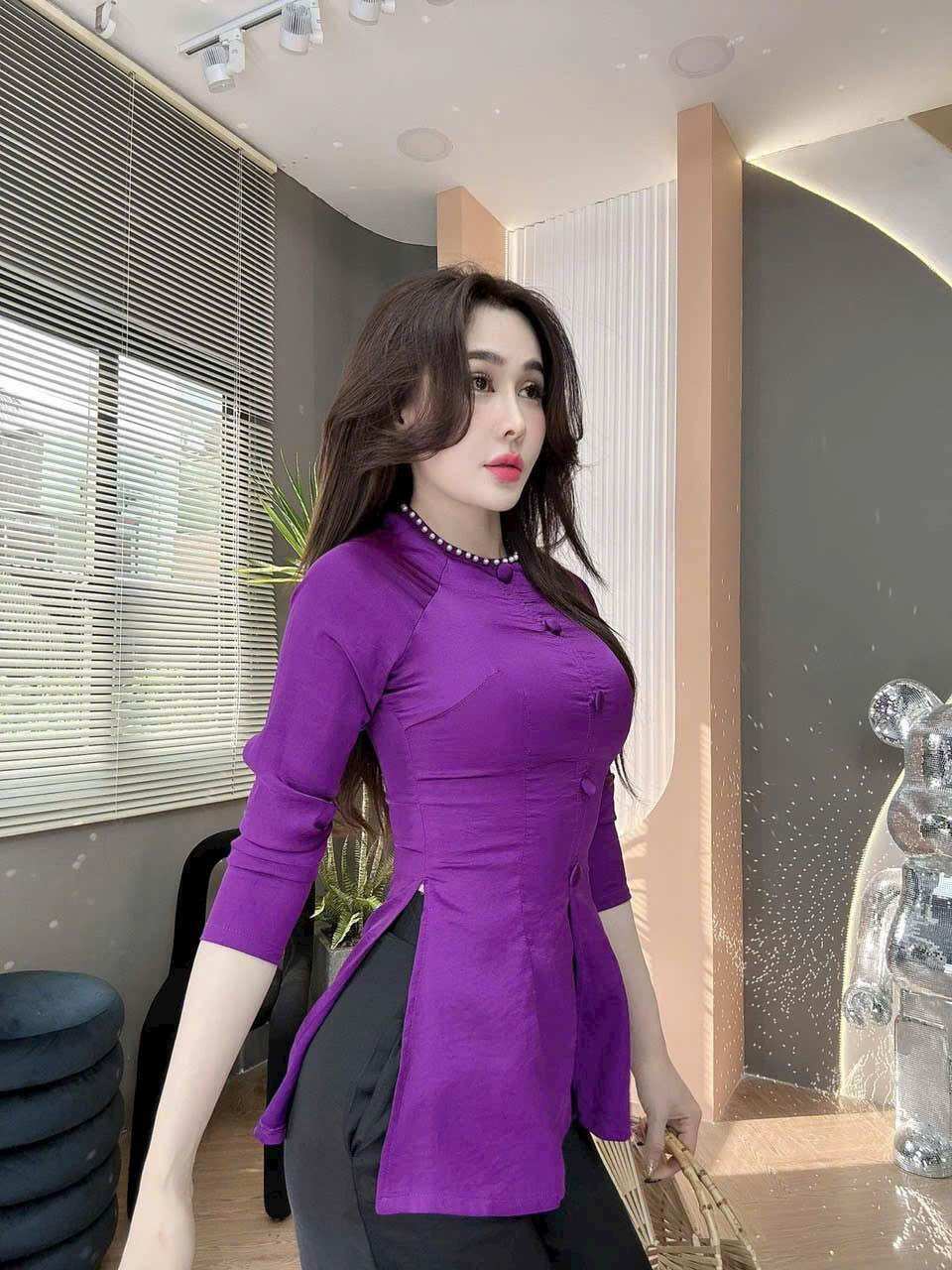 Bộ bà ba chất lụa cao cấp mịn rũ mát có size lớn bigsize