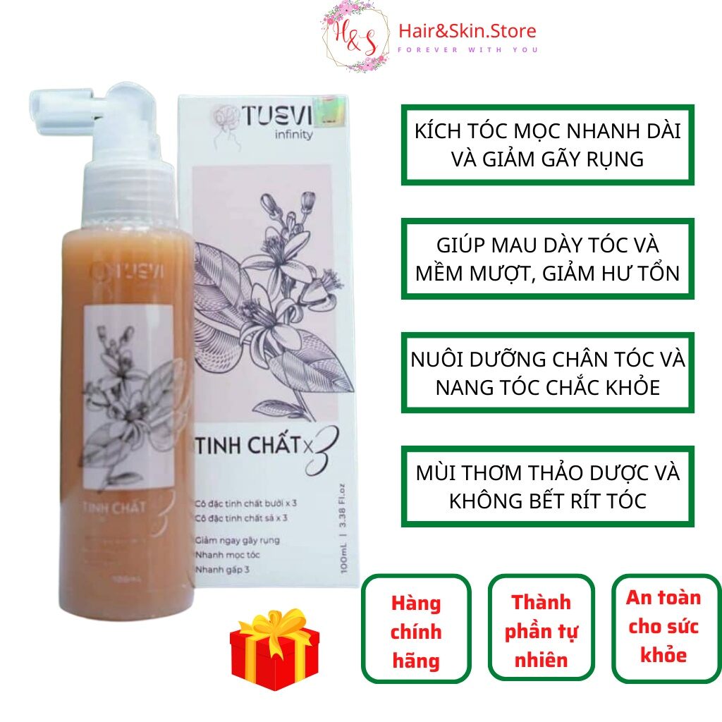 Xịt mọc tóc tinh chất sả bưởi tuệ vi 100ml - kích mọc tóc giảm rụng sau 7 ngày