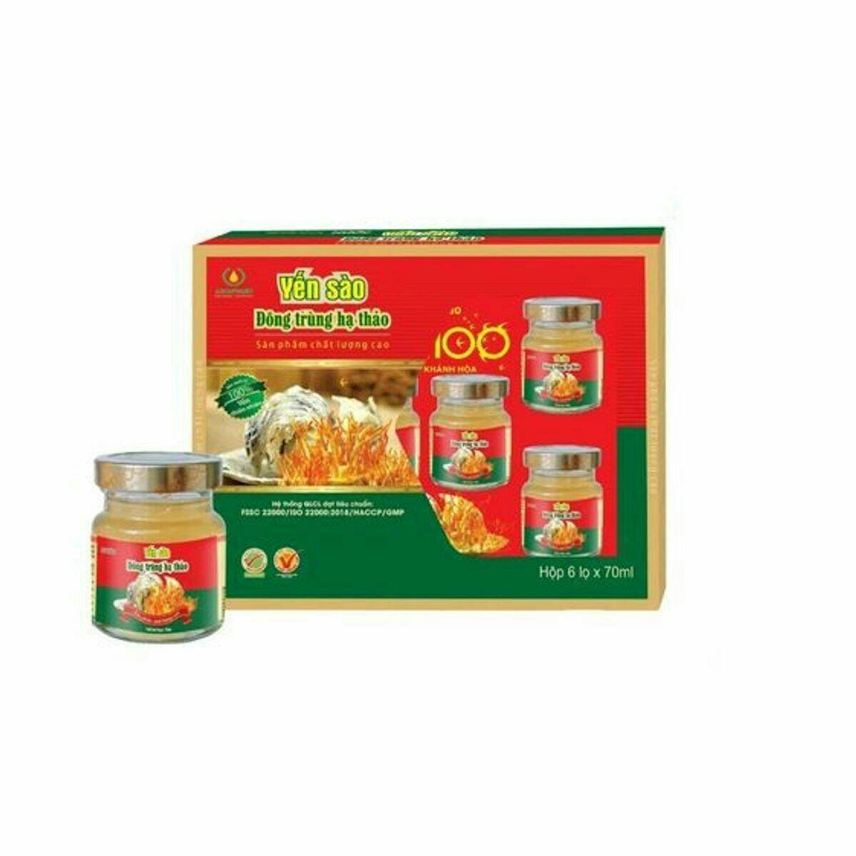 Nước yến sào đông trùng hạ thảo nest100 - aquapharm