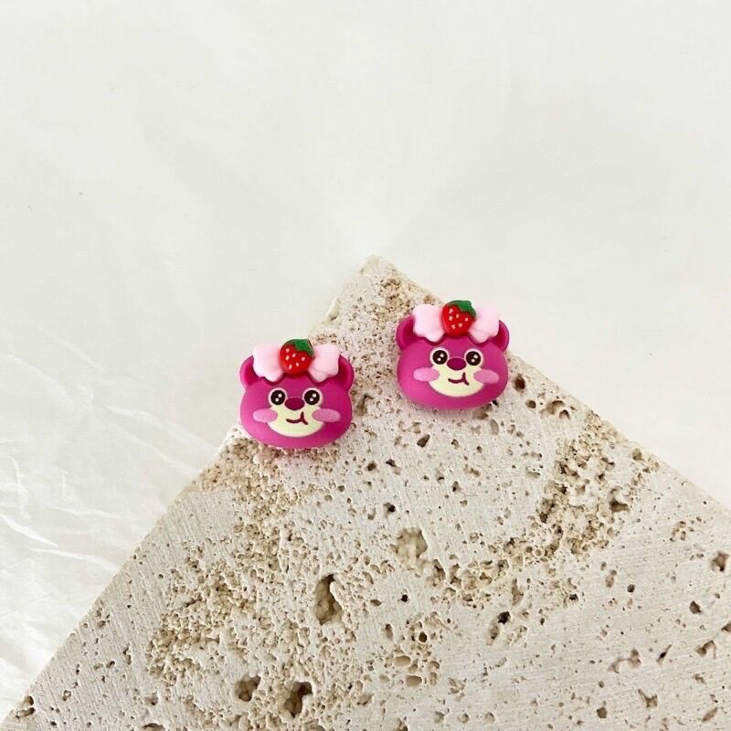 SET 10 CHARM GẮN NAIL GẤU DÂU LOTSO