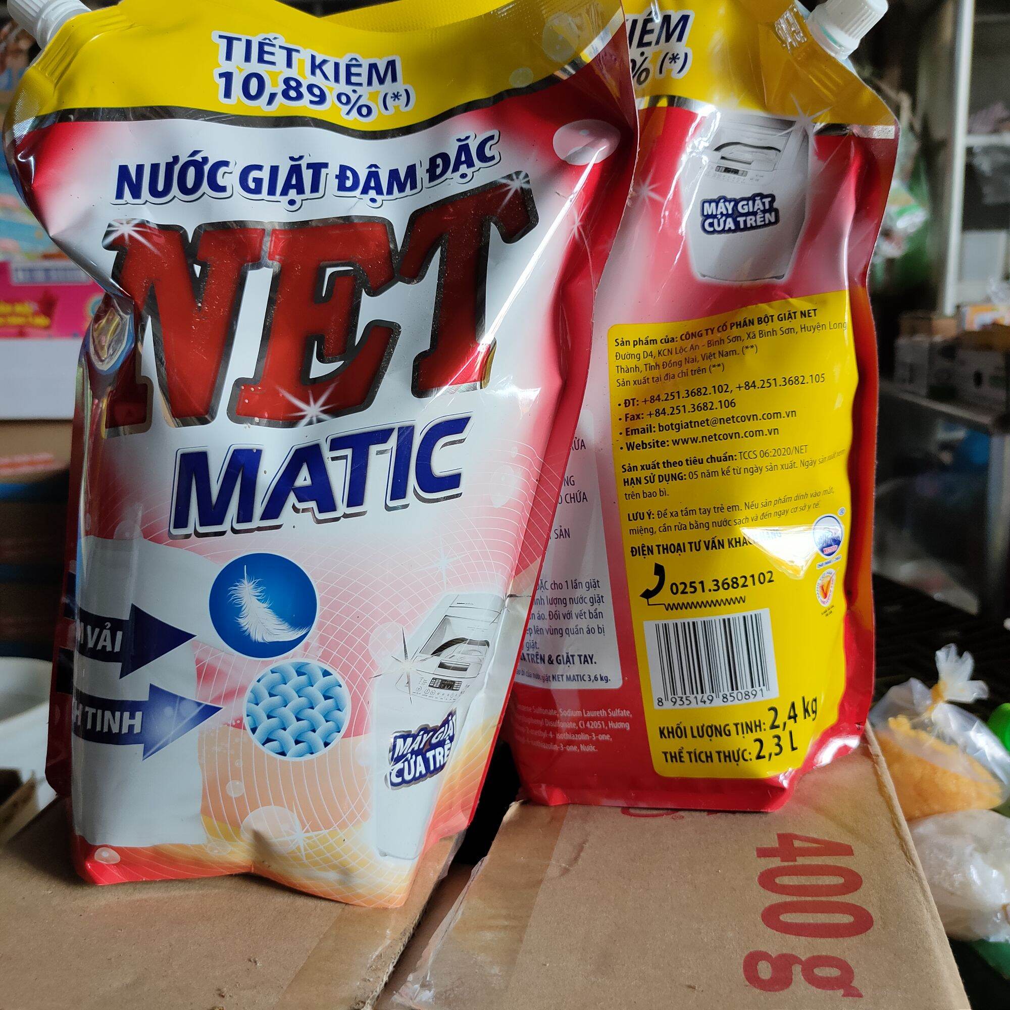 Nước giặt net Matic 2,4 kg