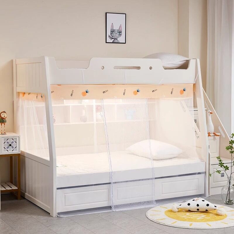 Giường Ngủ Đôi Tầng Cho Trẻ Em Có Màn Chống Muỗi