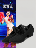 Giày Múa Đế Thấp Cho Huấn Luyện Múa Dân Gian Ballet Jazz
