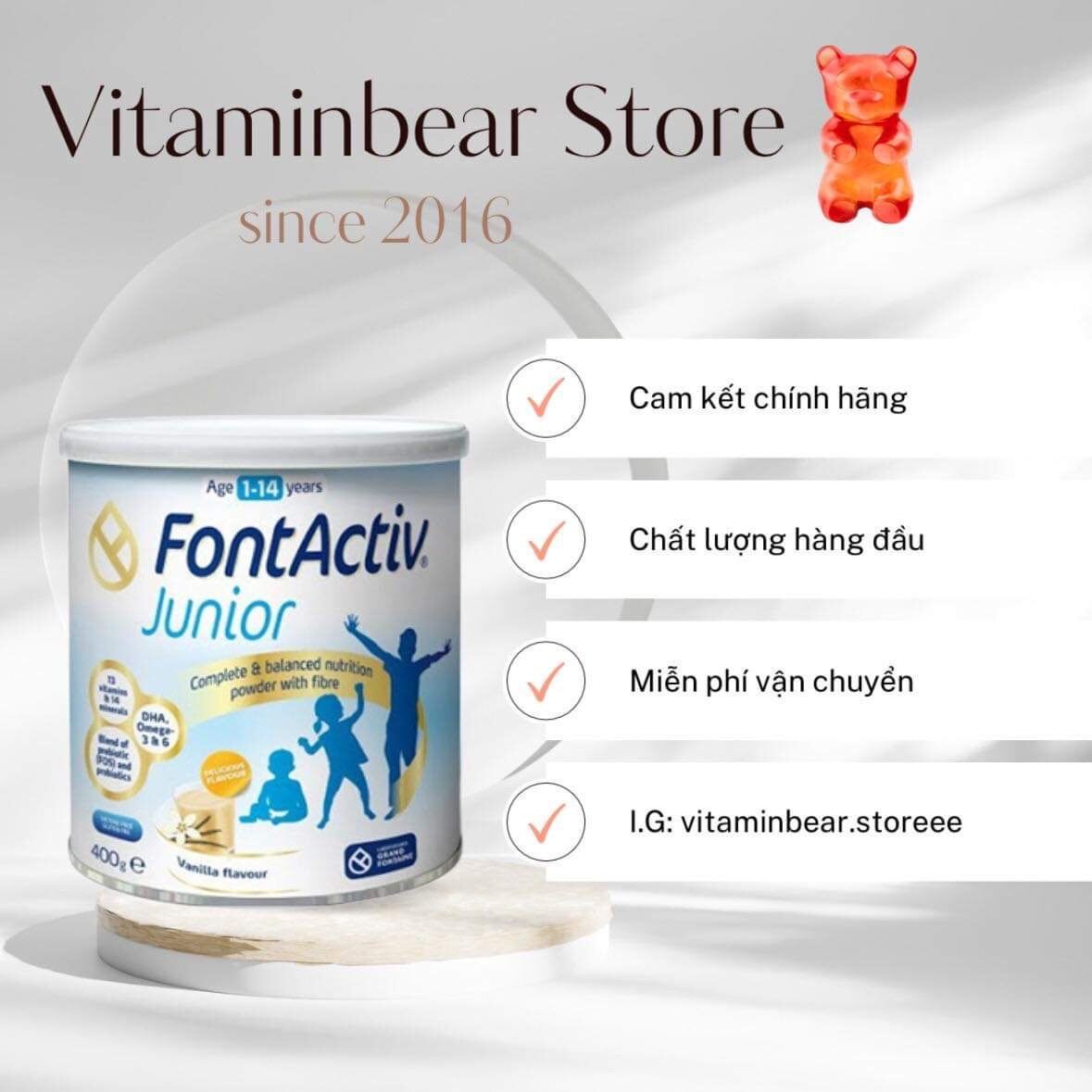 Vitaminbear Sữa Fontactiv Junior cho bé  date 6 2023