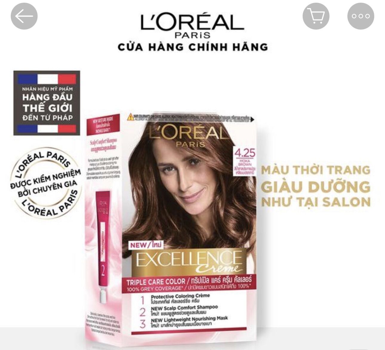 Nhuộm tóc L’oreal 4.