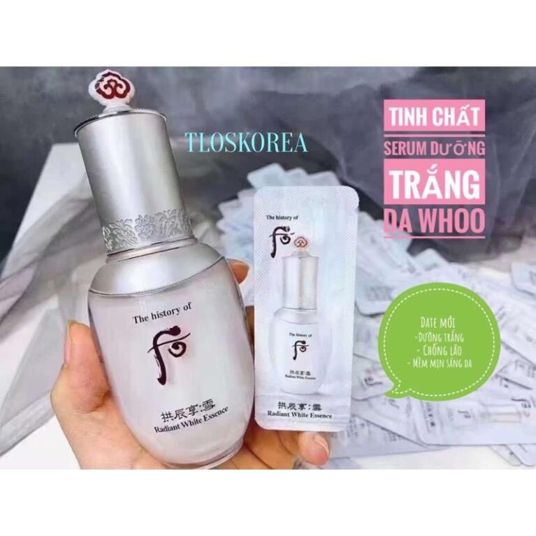 Sample Gói Tinh chất dưỡng trắng da Whoo Gongjinhyang Whoo Radiant White Essence 1ml