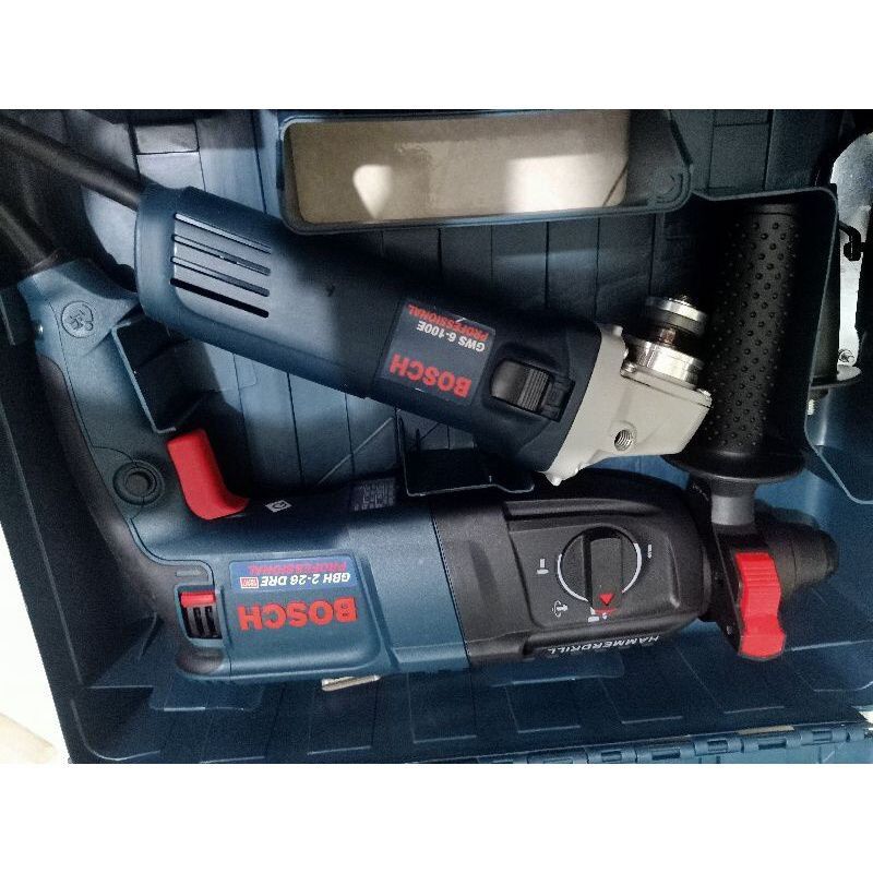 Combo máy khoan bê tông Bosch và máy mài cầm tay Bosch