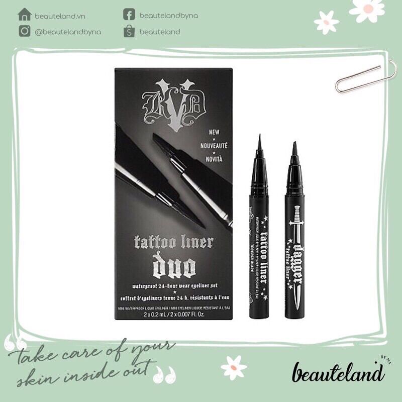 Set kẻ mắt mini KatvonD Tattoo Liner Duo