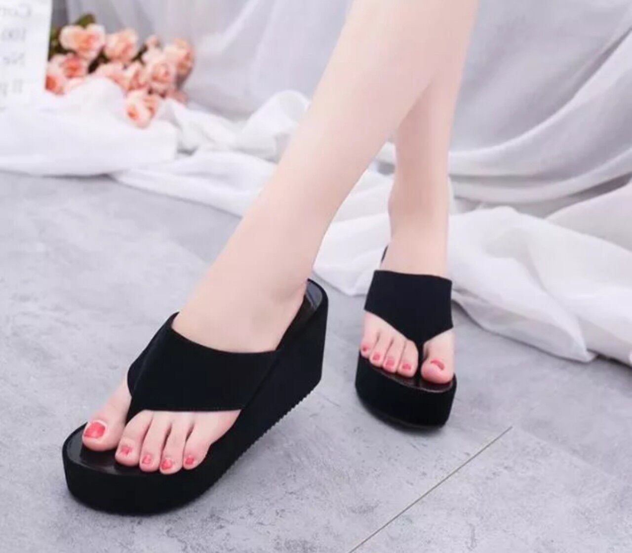 Dép kẹp đế xuồng nhung @₫₫&&